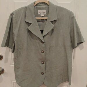 Reina New York Grey Skirt Suit